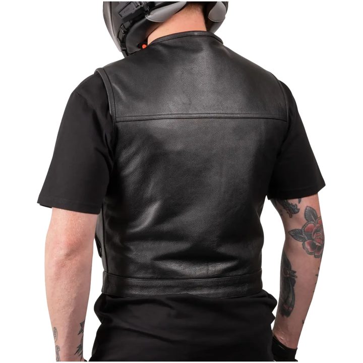 MC-Vest Encinal Læder Sort THRASHIN SUPPLY CO. – billede 3