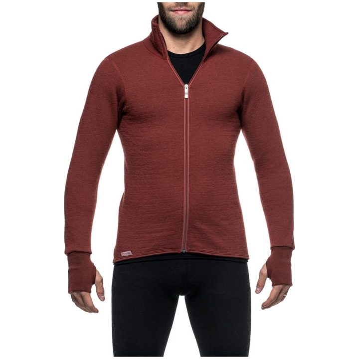 Mellanlager Full Zip 400 Roströd Woolpower – billede 3