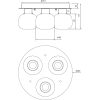 Messina Plafond Bad, Krom/hvid ANETA HOME Sokkel G9 Krom /Opalhvid – miniature 2