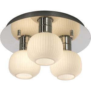 Messina Plafond Bad, Krom/hvid ANETA HOME