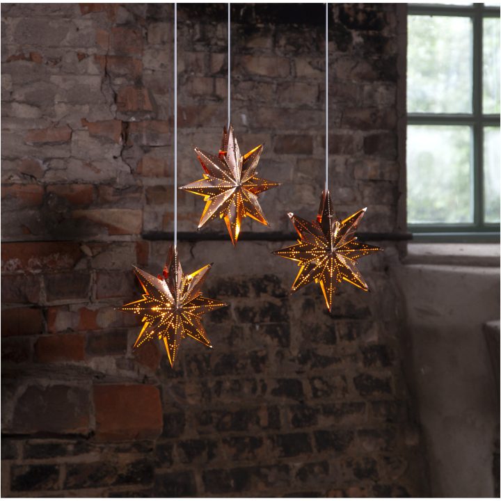 Metalstjerne Mini Kobber Star Trading – billede 2