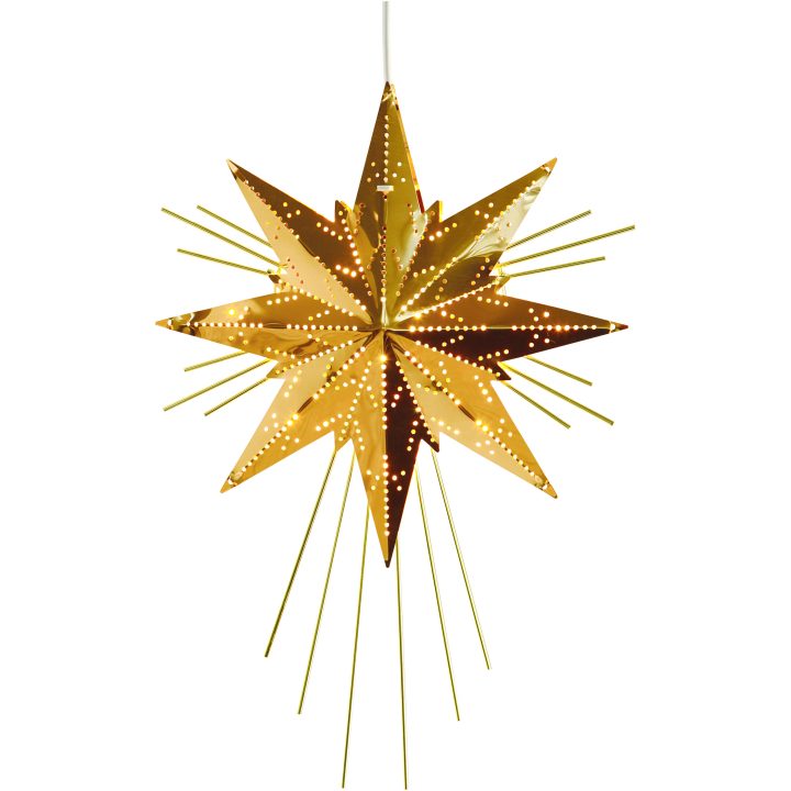 Metalstjerne Mini Luxe Messing Star Trading – billede 3
