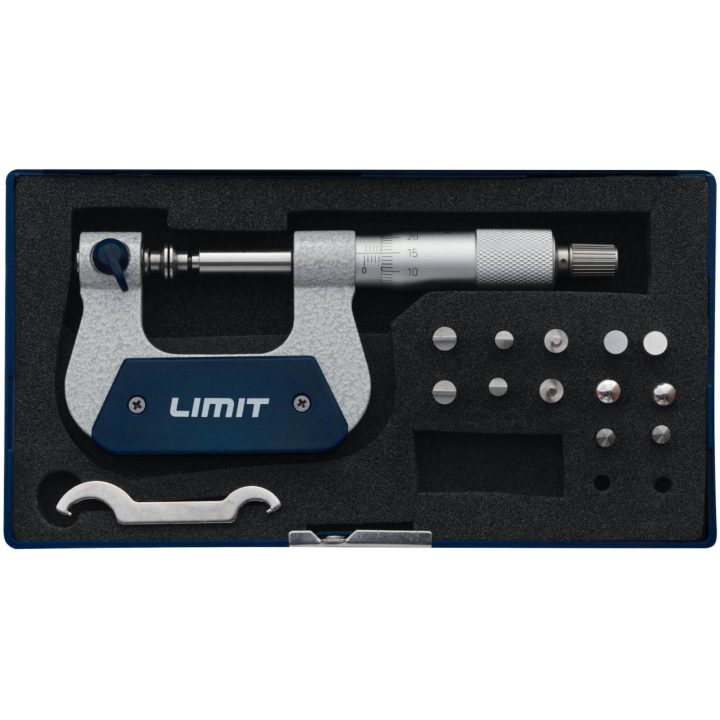 Mikrometer MME 25 / 50 LIMIT MIKROMETER MED 6SPIDSER 0-25MM – billede 3