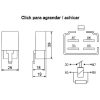 Mini relæ 12V 4-polet Tecnium – miniature 2