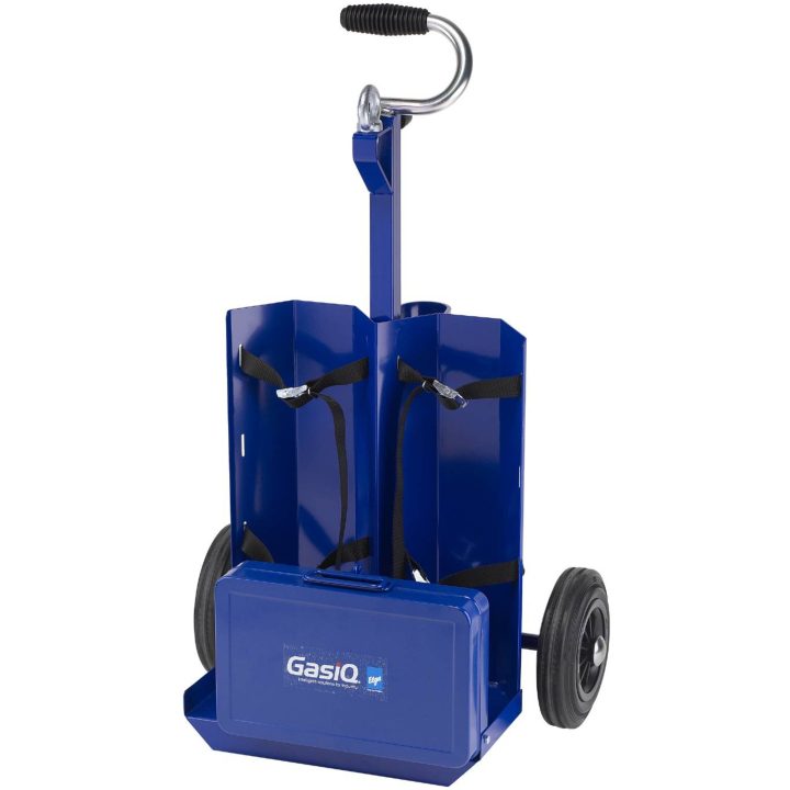 Minicarkärra Elga/Gasiq Transportabelt gassvejseudstyr FLASKEVOGN MINICAR EKSKL KASSE – billede 2