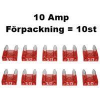 Minisäkring 10A (10st) Förpackn. 10 st