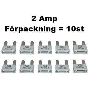 Minisäkring 2A (10st) Förpackn. 10 st