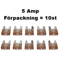 Minisäkring 5A (10st) Förpackn. 10 st