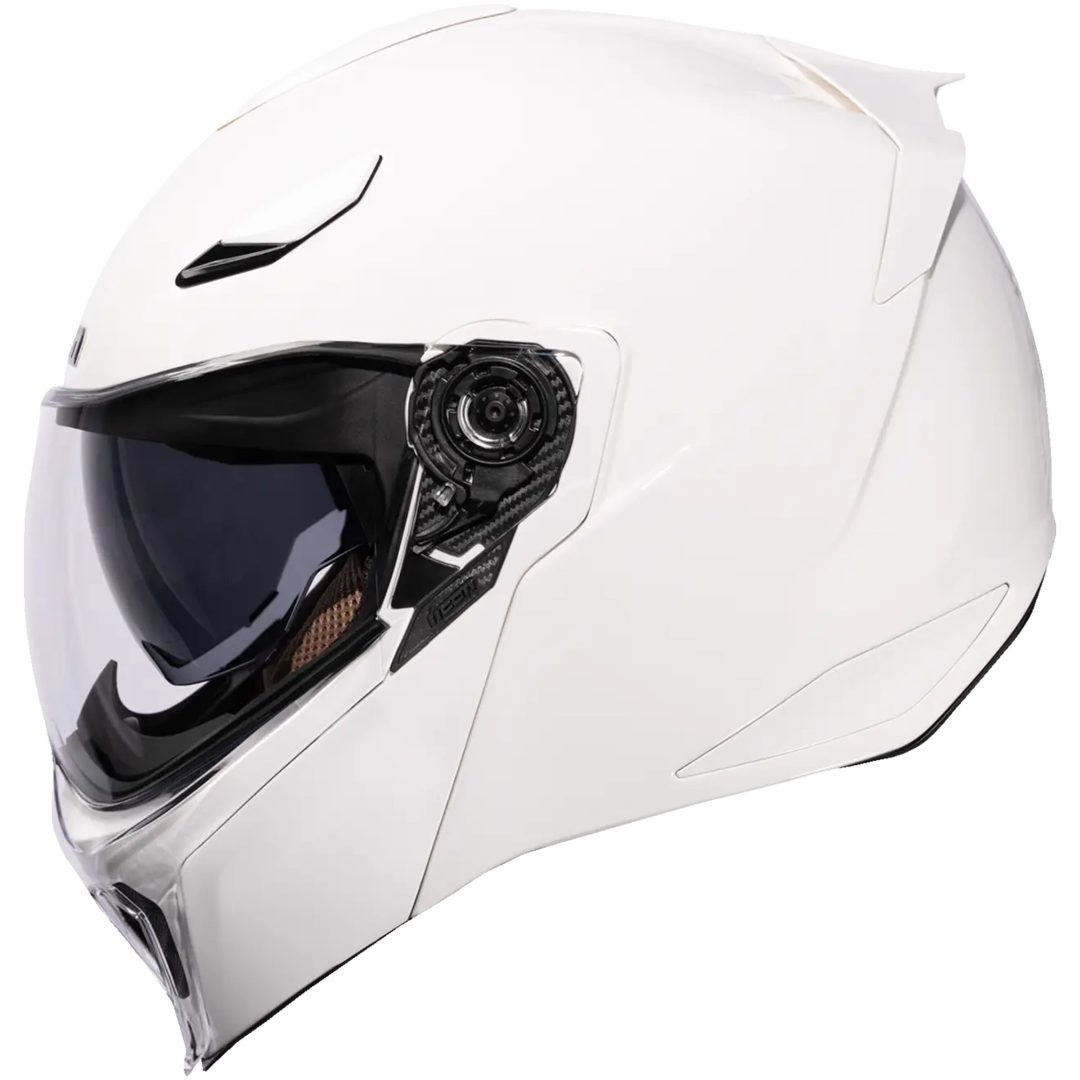 Modulærhjelm Threshold Solid Hvid Blank ICON XS – billede 3