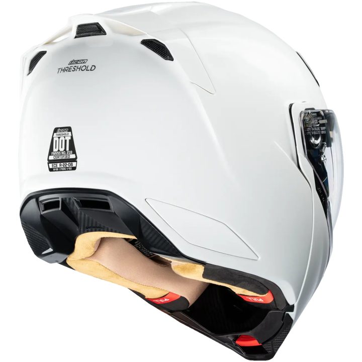 Modulærhjelm Threshold Solid Hvid Blank ICON XS – billede 5