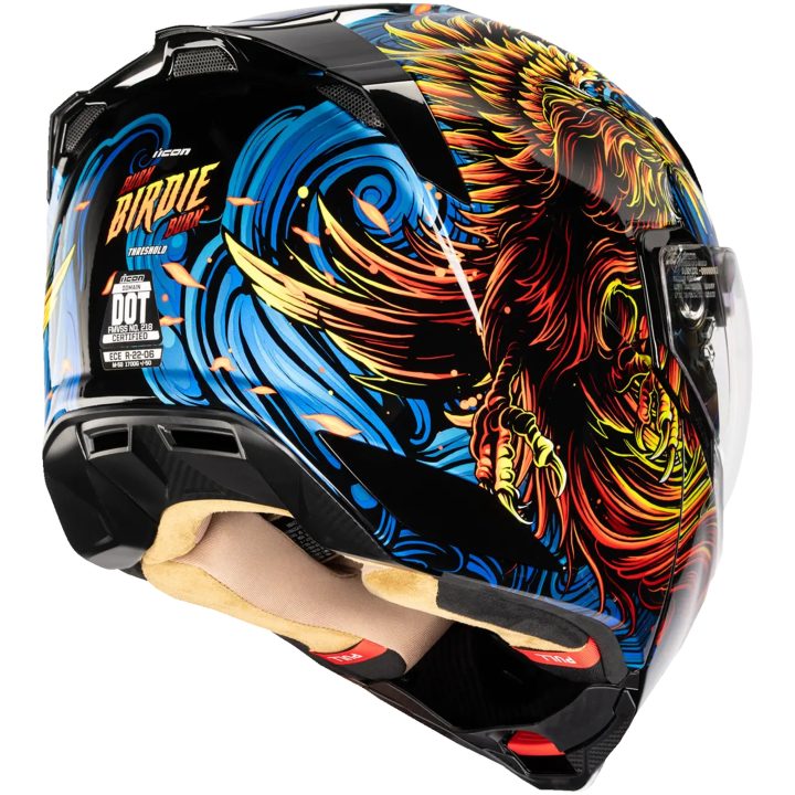 Modulhjelm Threshold Burn Birdie Burn Blå ICON XS – billede 3