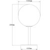 Molekyl Bordlampe 1, Mat Messing/hvid ANETA HOME Sokkel G9 Mat Messing /Hvid – miniature 7
