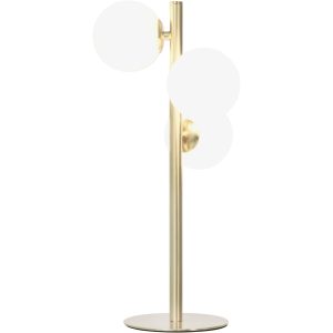 Molekyl Bordlampe 3a, Mat Messing/hvid ANETA HOME
