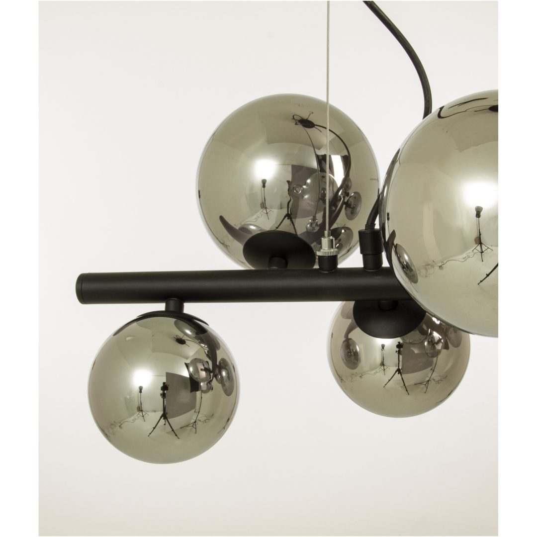 Molekyl Loftlampe L58, Sort/røgfarvet ANETA HOME Sokkel G9 Sort /Røggrå – billede 4