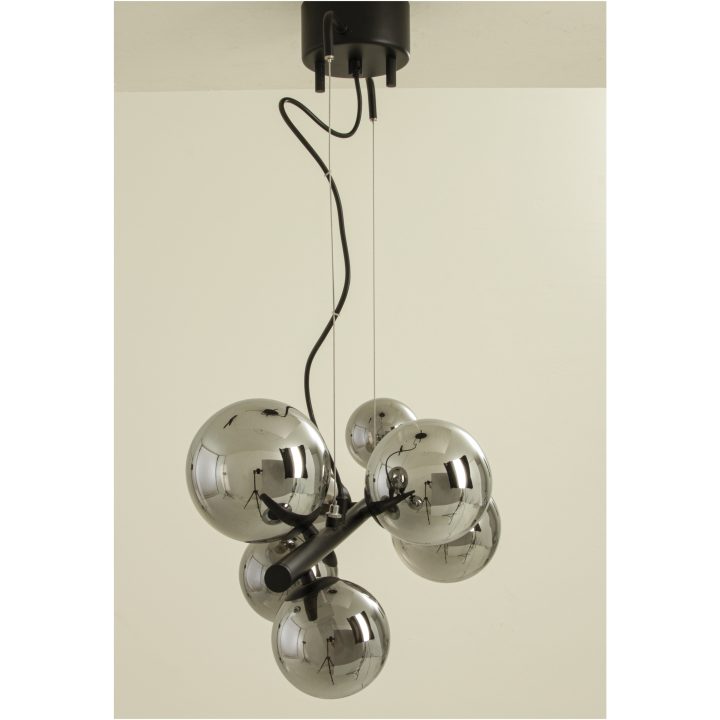 Molekyl Loftlampe L58, Sort/røgfarvet ANETA HOME Sokkel G9 Sort /Røggrå – billede 3