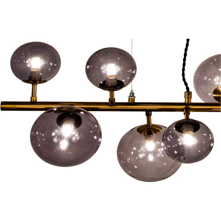 Molekyl Loftlampe L73, Antik/røg ANETA HOME Fatning G9 – billede 3
