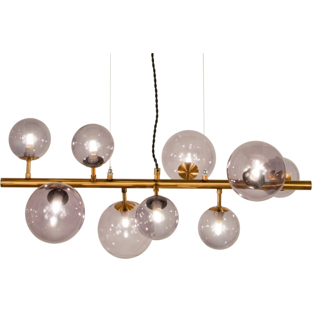 Molekyl Loftlampe L73, Antik/røg ANETA HOME Fatning G9 – billede 2