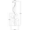 Molekyl Loftlampe Lodret, Sort/røg ANETA HOME Sokkel G9 Sort /Røggrå – miniature 7