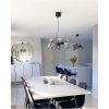 Molekyl Loftlampe Rund, Sort/røgfarvet ANETA HOME Sokkel G9 Sort /Røggrå – miniature 5