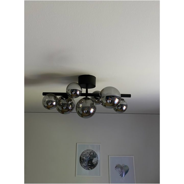 Molekyl Plafond, ANETA HOME Sokkel G9 Sort /Røggrå – billede 5