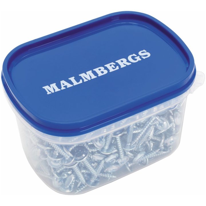Montageskrue galvaniseret, 4,2x45mm, 200 stk. MALMBERGS – billede 2