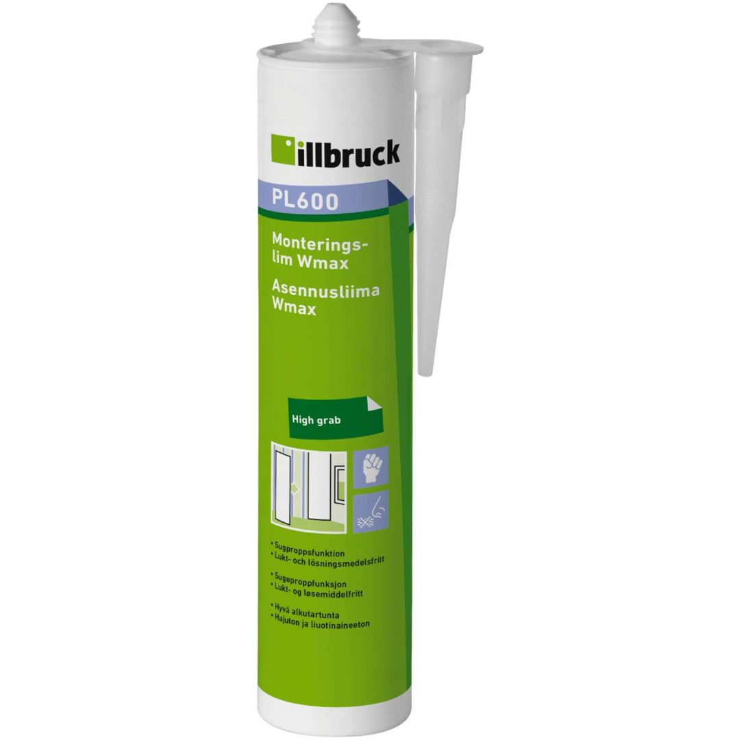 Monteringslim PL600 Wmax LIM MONTERING PL600 WMAX 310ML – billede 2