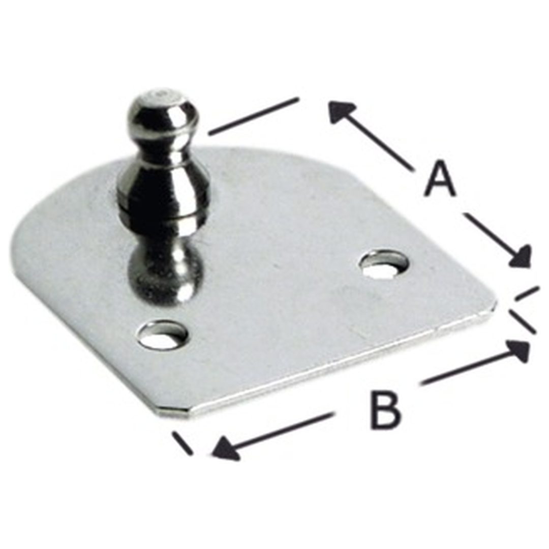 Monteringsplade Compact Flat Plate med tap Osculati – billede 2