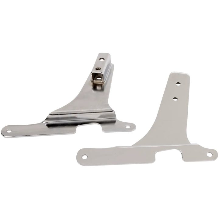 Monteringsplade Square Sissy Bar Chrome Drag Specialties – billede 2
