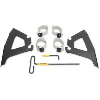 Monteringssæt Forrude Trigger-Lock Sort Aluminium MEMPHIS SHADES