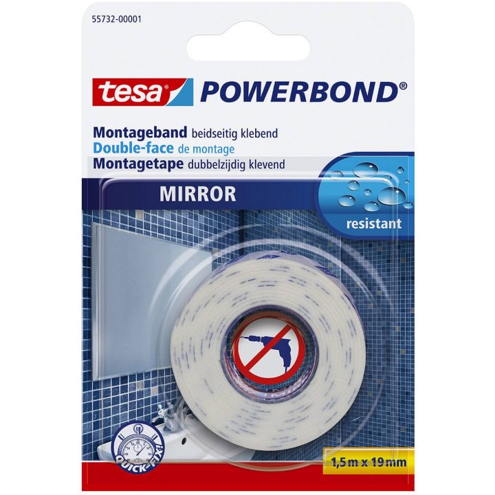 Monteringstape dobbeltklæbende til indendørs brug 4952, 55732, 55733 TESA TAPE MONTERING 4952 19MMX50M – billede 2