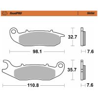 Moto-Master, Bromsbelägg RoadPRO Sinter, FRAM, Honda 17-23 CRF 250 RL Rally, 21-24 CRF 300 Rally, 25 CRF300 Rally, 26 CRF300 RALLY, 23-26 XL750 TRANSALP