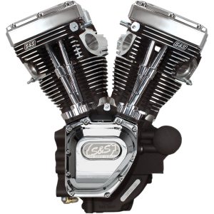 Motor T-Series Long Block Krom Sort Wrinkle S&S Cycle