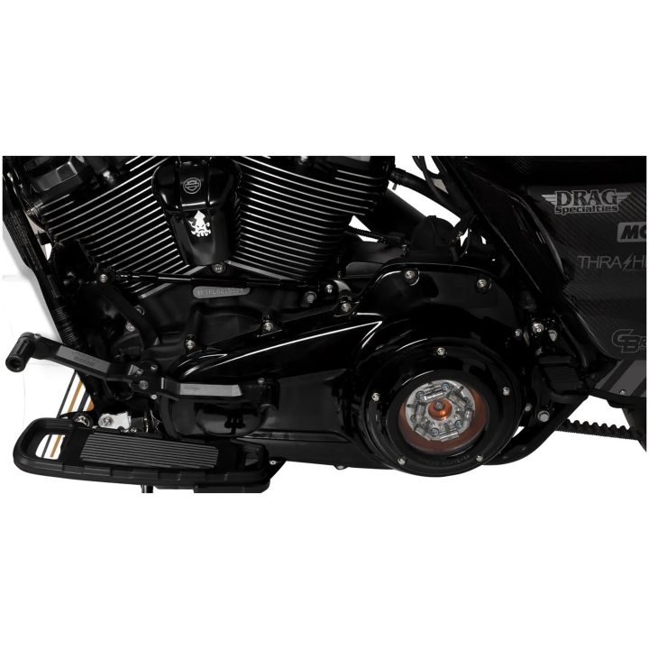 Motordæksel OEM Scorpion Aluminium Klar / Sort BARNETT – billede 2