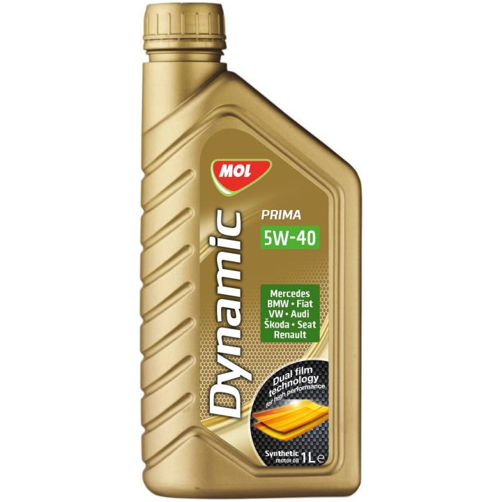Motorolie 5W-40 Syntetisk MOL – billede 2