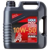 Motorolja 4T syntetisk 10W-50 Offroad 4 liter Hel kartong = 4st / 4l