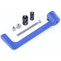 Moulded Lever Guard - Blue Triumph R&G Racing
