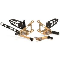 MUE2 Adjustable Rearset Gold Yamaha MT-10 GILLES TOOLING