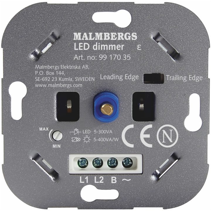 Multidæmper, 5-300W/150W LED, Hvid, 1-polet/trappe MALMBERGS – billede 2