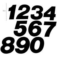 MX Digits 150mm Black '5' (3pcs) TMV
