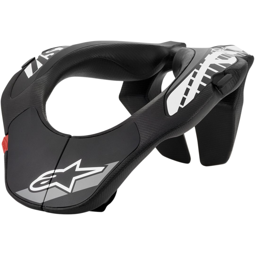 Nakkebeskytter Ungdom Sort/Hvid ALPINESTARS One Size