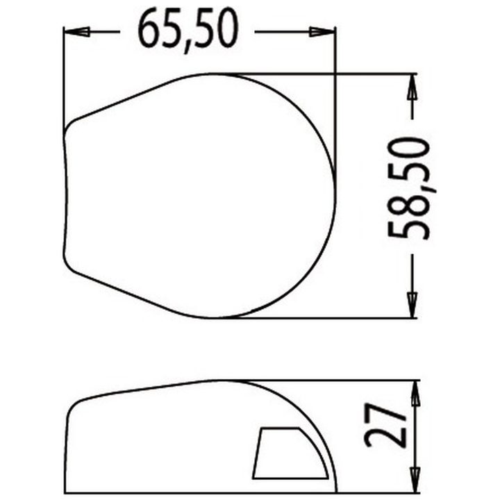Navigationslys 112.5° Højre 12 m Osculati – billede 2