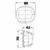 Navigationslys Compact 12 Hvid Grøn Osculati – miniature 2