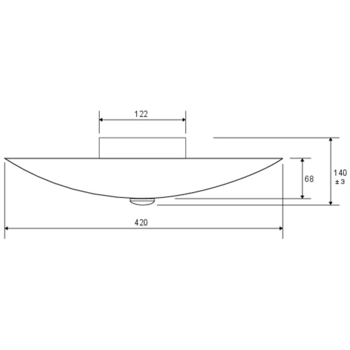 Nerine Plafond, Hvid/stål ANETA HOME Sokkel E14 Hvid /Stål – billede 2