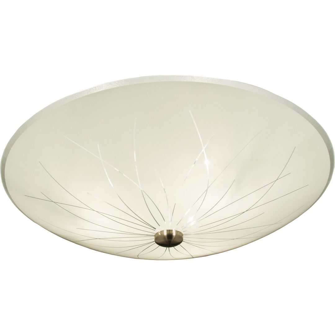 Nerine Plafond, Hvid/stål ANETA HOME Sokkel E14 Hvid /Stål