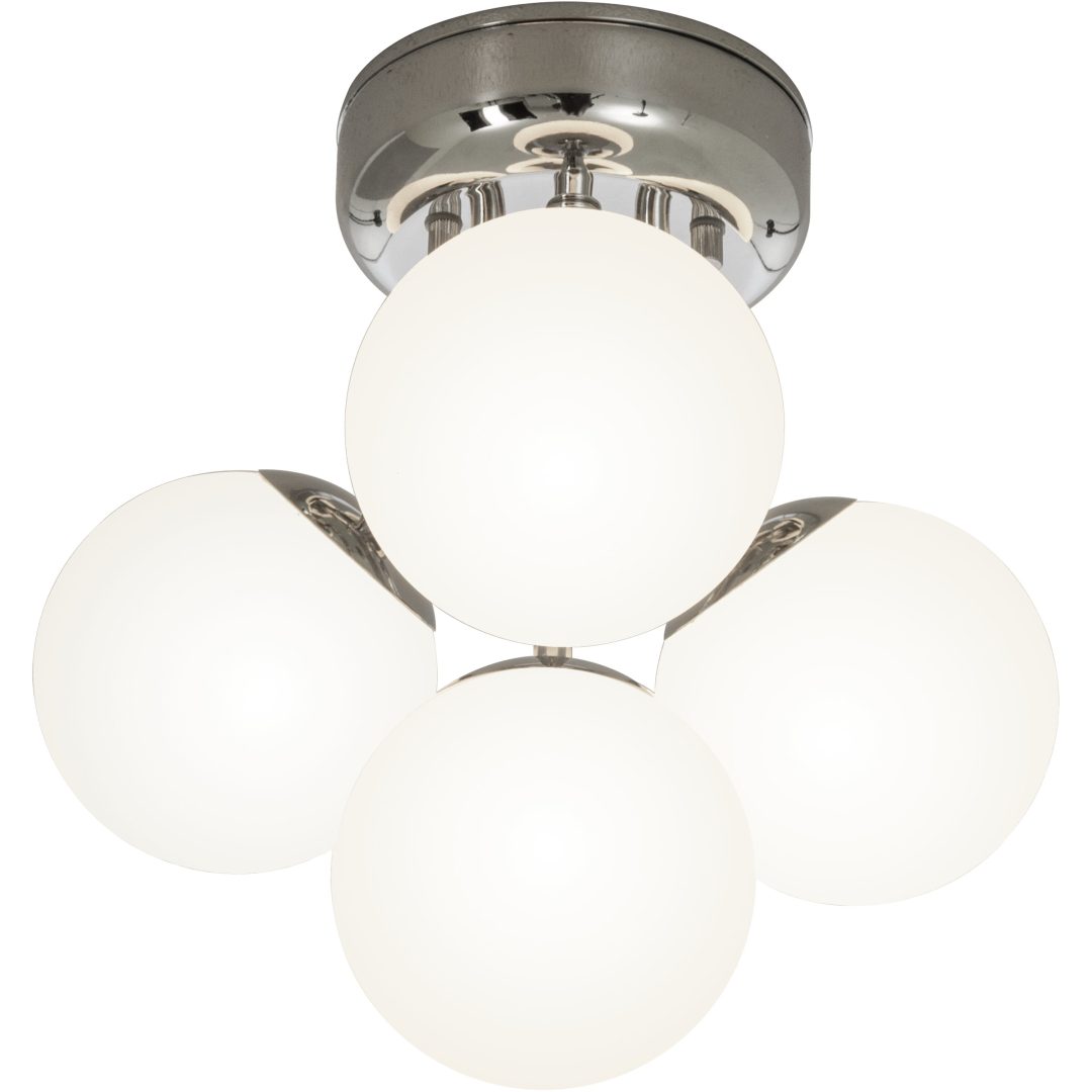 Nicosia Plafond Bad 4, Krom ANETA HOME Fatning G9