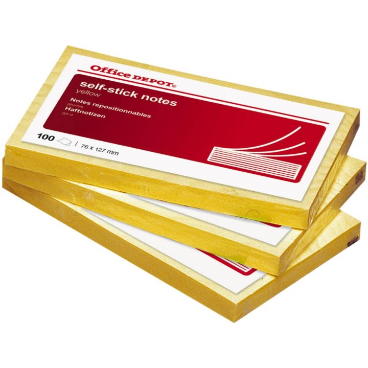 Noteshæfte Gul NONAME NOTES 76X127MM GUL – billede 2