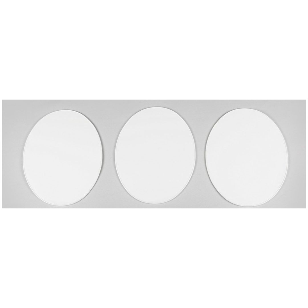 Nummerplade Vintage Oval Hvid UFO