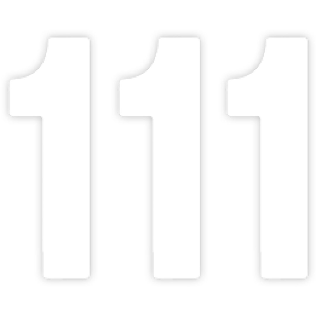 Nummerpladedekal Pro Numbers Hvid FACTORY EFFEX Flad grafik