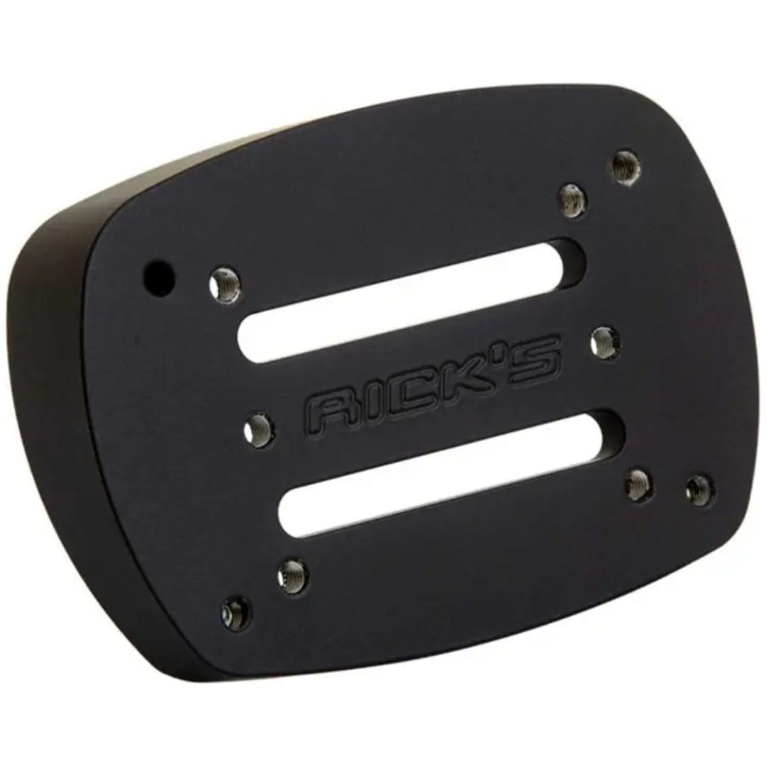 Nummerpladeholder Adapter Sort Mat Aluminium RICK'S MOTORCYCLES