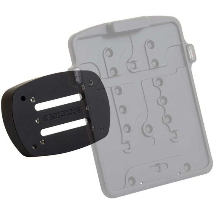 Nummerpladeholder Adapter Sort Mat Aluminium RICKS MOTORSPORT – billede 4